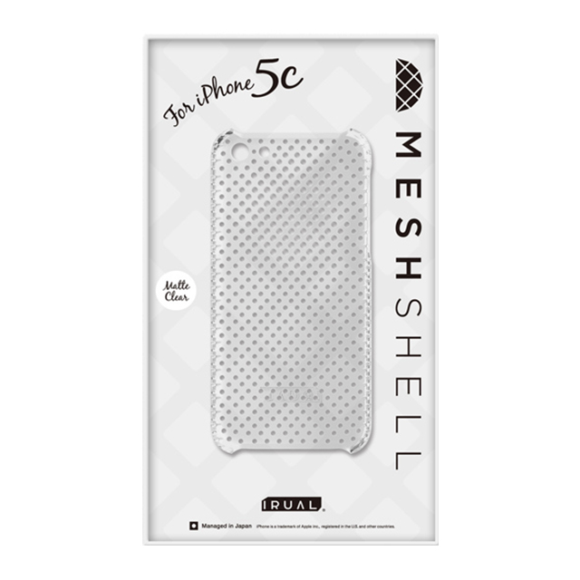 【iPhone5c ケース】MESH SHELL CASE MAT CLEARサブ画像