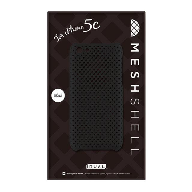 【iPhone5c ケース】MESH SHELL CASE MAT BLACKgoods_nameサブ画像