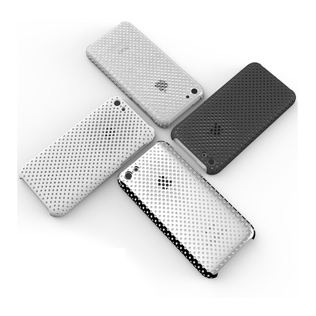 【iPhone5c ケース】MESH SHELL CASE MAT BLACKサブ画像