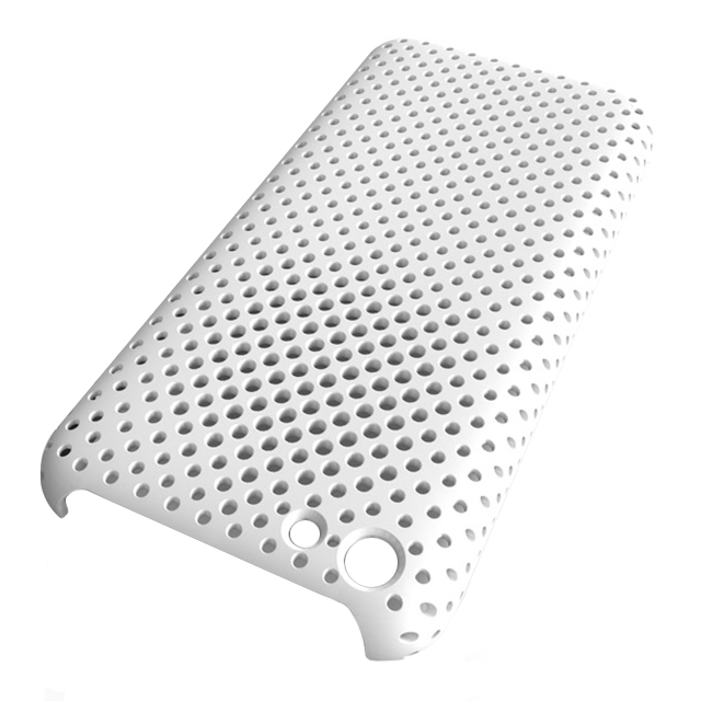 【iPhone5c ケース】MESH SHELL CASE MAT WHITEサブ画像