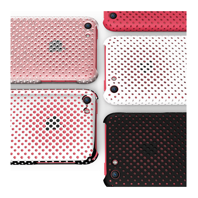 【iPhone5c ケース】MESH SHELL CASE MAT WHITEサブ画像