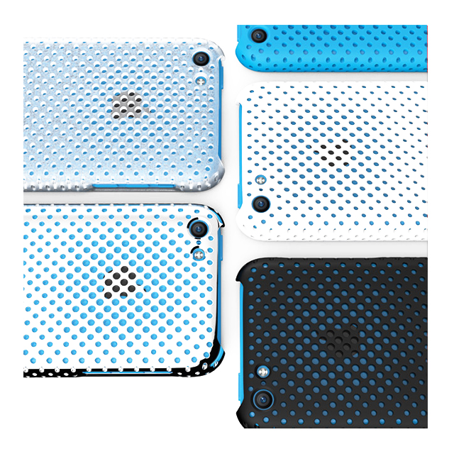 【iPhone5c ケース】MESH SHELL CASE MAT BLUEサブ画像