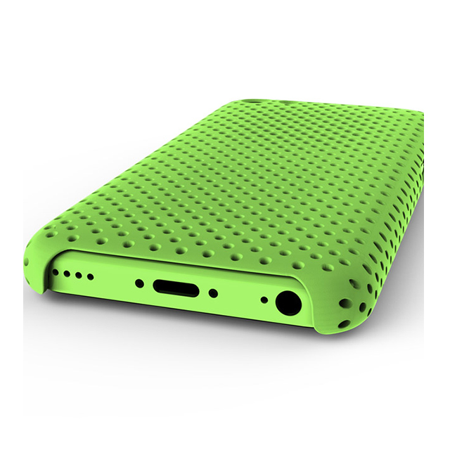 【iPhone5c ケース】MESH SHELL CASE MAT GREENサブ画像