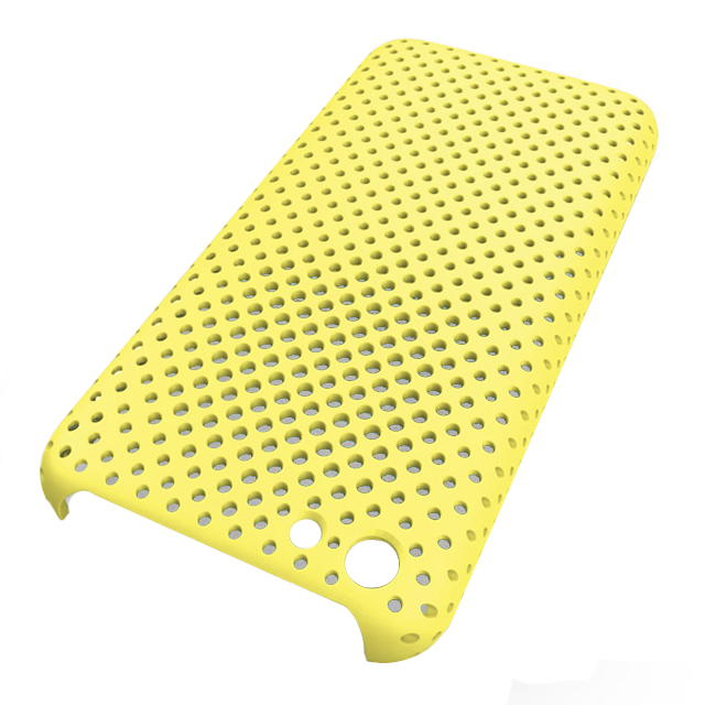 【iPhone5c ケース】MESH SHELL CASE MAT YELLOWサブ画像