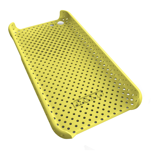 【iPhone5c ケース】MESH SHELL CASE MAT YELLOWサブ画像