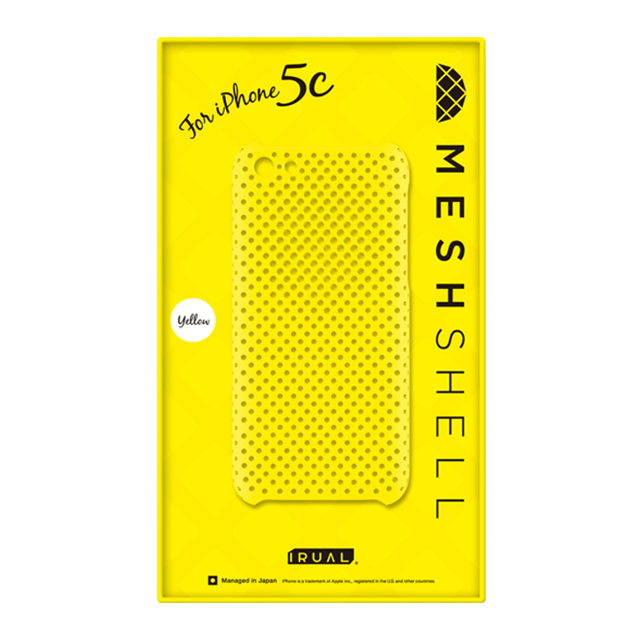 【iPhone5c ケース】MESH SHELL CASE MAT YELLOWgoods_nameサブ画像