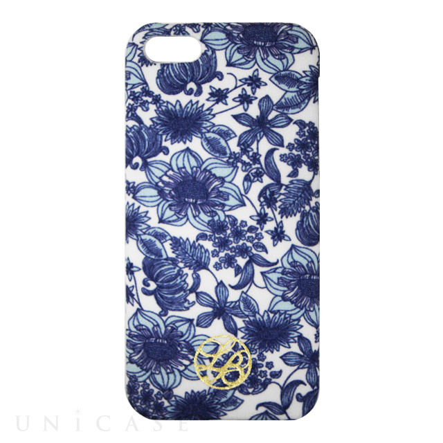 【iPhone5s/5 ケース】La Boutique フラワー iPhoneカバー for iPhone5s/5(BL)