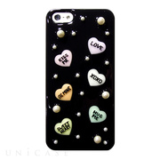 【iPhone5s/5 ケース】candy heart ブラック...