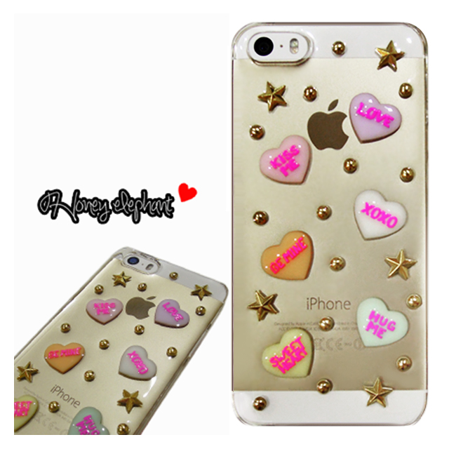 【iPhone5s/5 ケース】candy heart クリアスタッズgoods_nameサブ画像