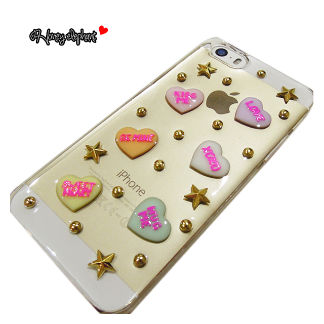 【iPhone5s/5 ケース】candy heart クリアスタッズgoods_nameサブ画像