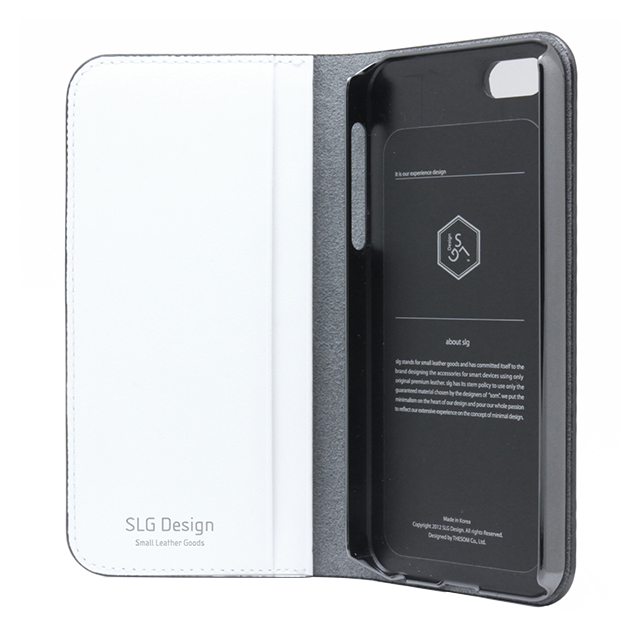 【iPhoneSE(第1世代)/5s/5 ケース】D4 Metal Leather Diary (シルバー)サブ画像