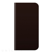【iPhoneSE(第1世代)/5s/5 ケース】D5 Calf Skin Leather Diary (ダークブラウン)