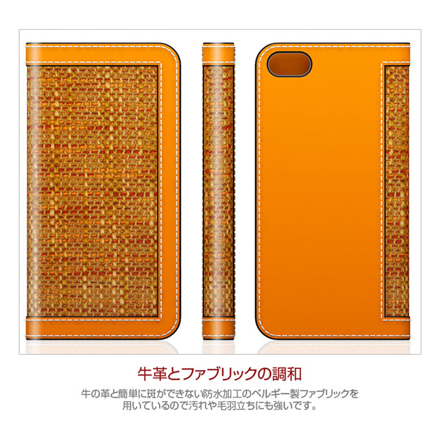 【iPhoneSE(第1世代)/5s/5 ケース】D5 Edition Calf Skin Leather Diary (ホワイト)goods_nameサブ画像