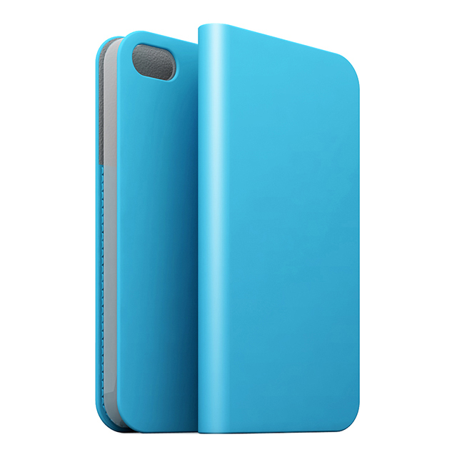 【iPhone5c ケース】D5 Calf Skin Leather Diary (スカイブルー)サブ画像