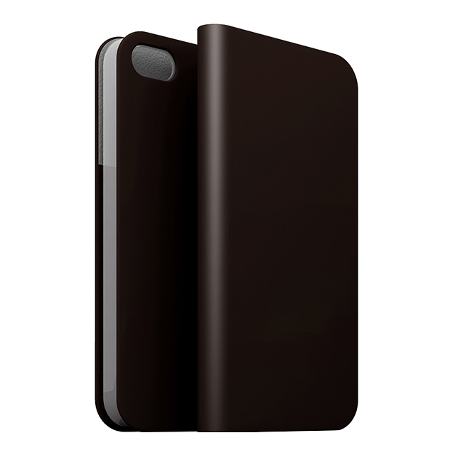 【iPhone5c ケース】D5 Calf Skin Leather Diary (ダークブラウン)サブ画像