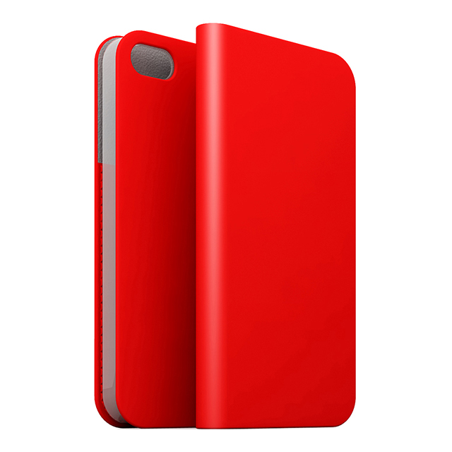 【iPhone5c ケース】D5 Calf Skin Leather Diary (レッド)サブ画像