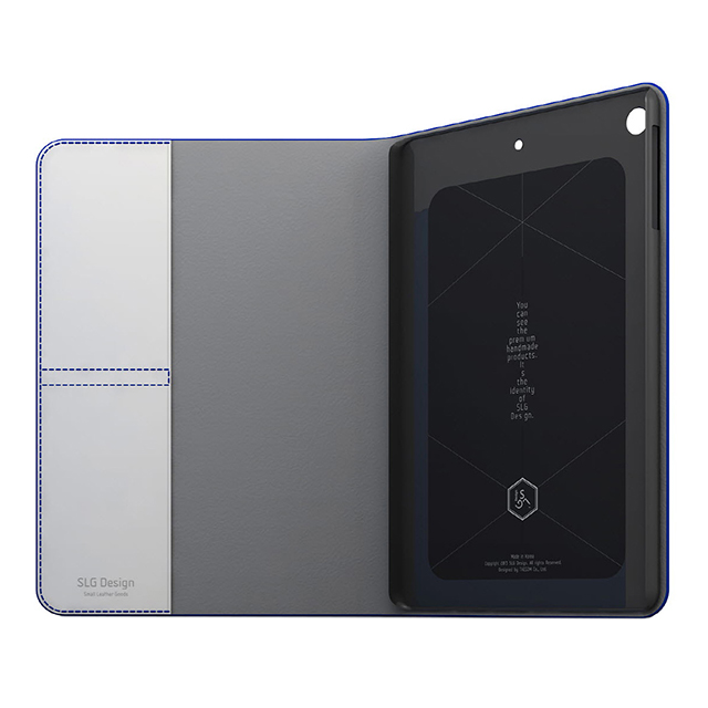 【iPad(9.7inch)(第5世代/第6世代)/iPad Air(第1世代) ケース】D5 Calf Skin Leather Diary (スカイブルー)goods_nameサブ画像