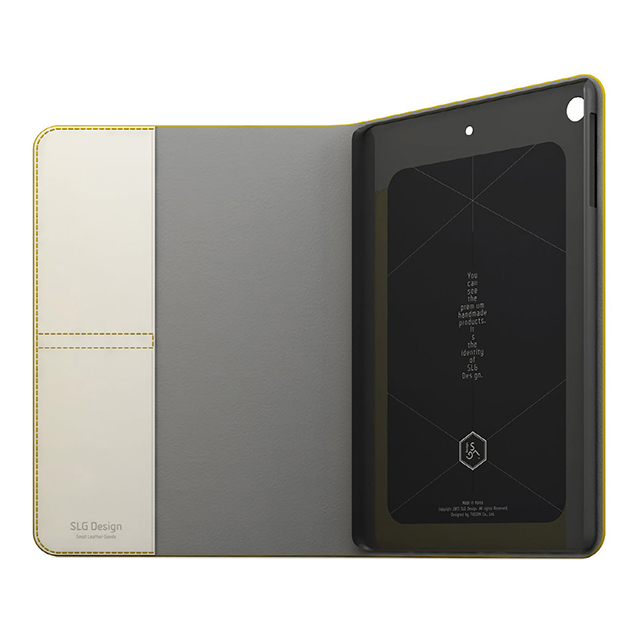 【iPad(9.7inch)(第5世代/第6世代)/iPad Air(第1世代) ケース】D5 Calf Skin Leather Diary (イエロー)goods_nameサブ画像