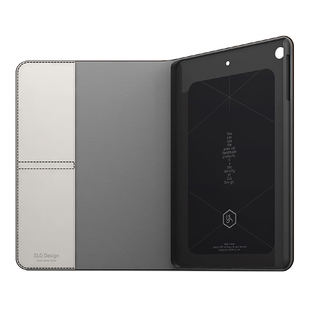 【iPad(9.7inch)(第5世代/第6世代)/iPad Air(第1世代) ケース】D5 Calf Skin Leather Diary (ダークブラウン)goods_nameサブ画像