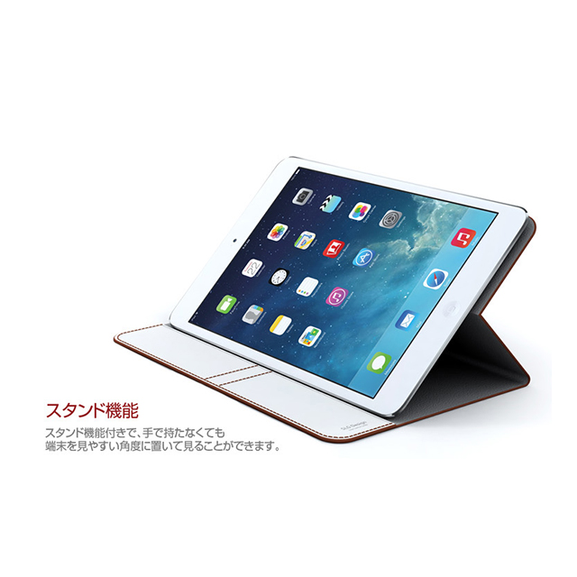 【iPad mini3/2/1 ケース】D5 Calf Skin Leather Diary (ホワイト)サブ画像