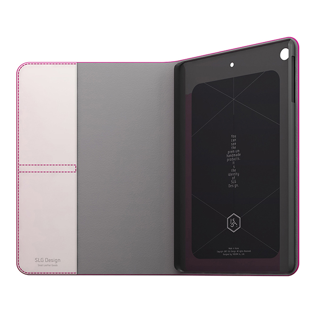 【iPad mini3/2/1 ケース】D5 Calf Skin Leather Diary (ピンク)サブ画像