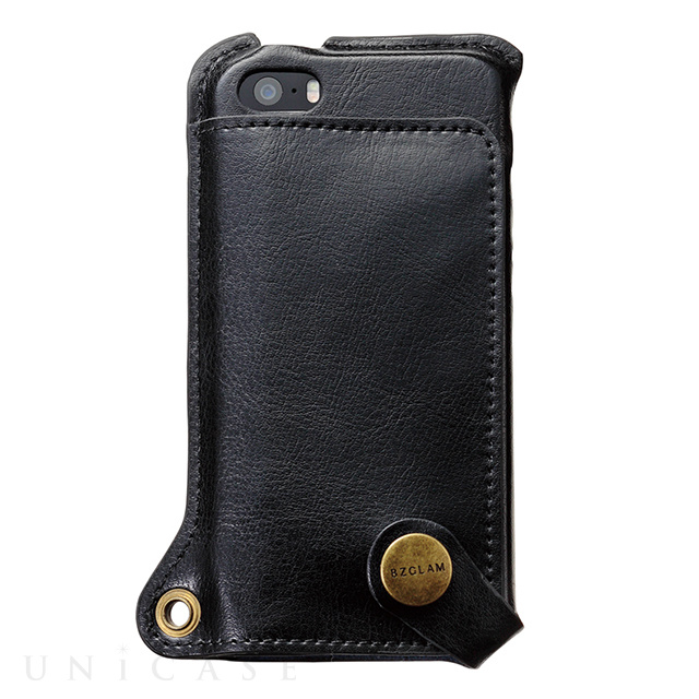 【iPhone5s/5 ケース】BZGLAM Wearable Leather Cover ブラック