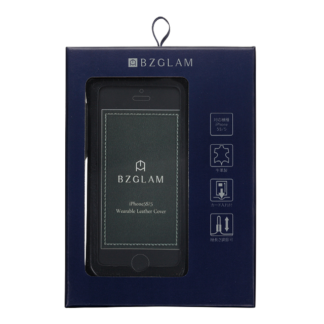 【iPhone5s/5 ケース】BZGLAM Wearable Leather Cover ブラックgoods_nameサブ画像