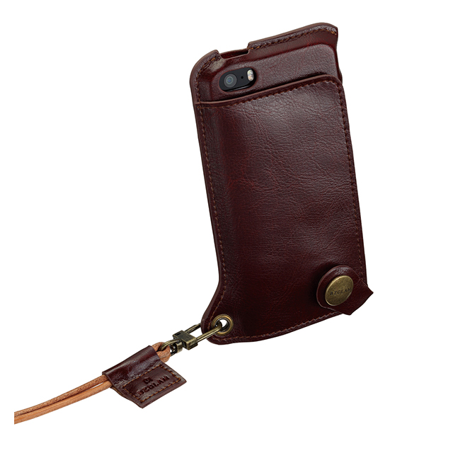 【iPhone5s/5 ケース】BZGLAM Wearable Leather Cover ブラウンgoods_nameサブ画像