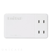 『UNITAP』 極薄2ポートUSB給電機能付OAタップ