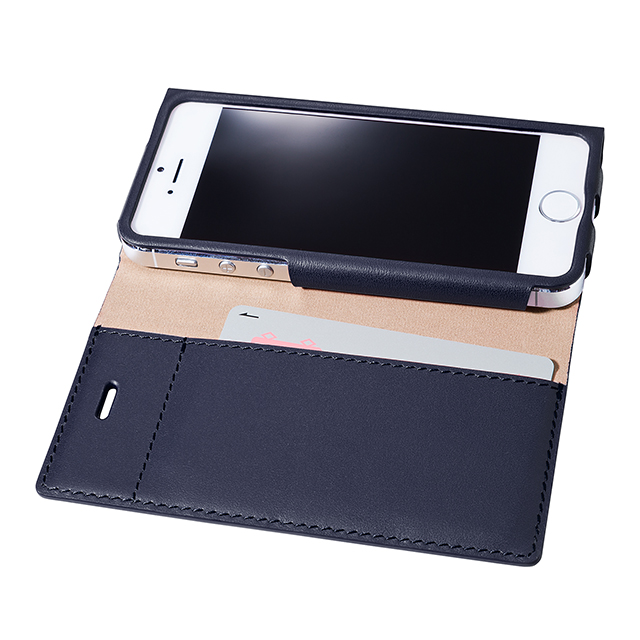 【iPhone5s/5 ケース】One Sheet Leather Case (ネイビー)サブ画像