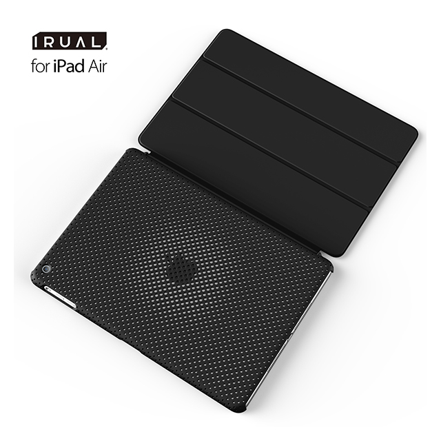 【iPad Air(第1世代) ケース】MESH SHELL CASE MAT BLACKサブ画像