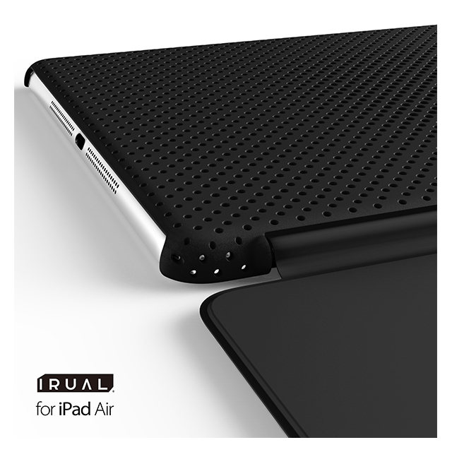 【iPad Air(第1世代) ケース】MESH SHELL CASE MAT BLACKサブ画像