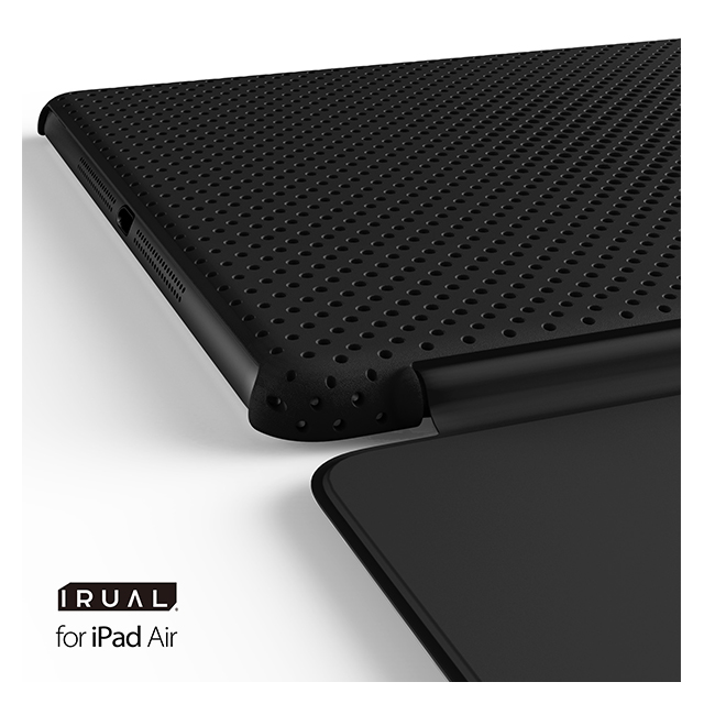 【iPad Air(第1世代) ケース】MESH SHELL CASE MAT BLACKサブ画像