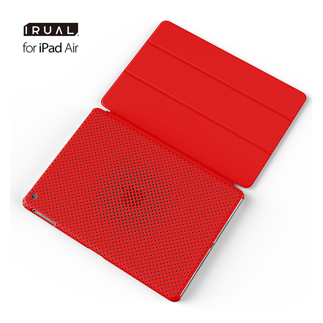 【iPad Air(第1世代) ケース】MESH SHELL CASE MAT REDサブ画像