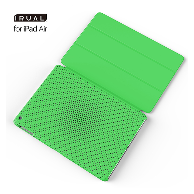 【iPad Air(第1世代) ケース】MESH SHELL CASE MAT GREENサブ画像