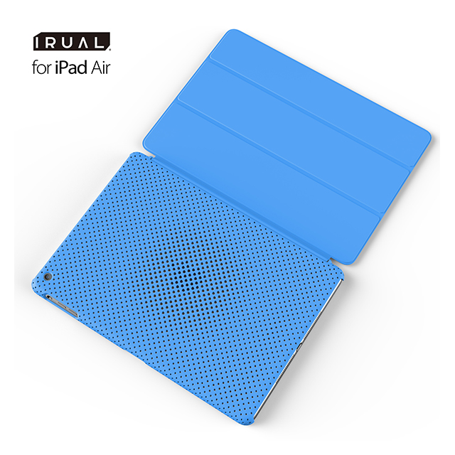 【iPad Air(第1世代) ケース】MESH SHELL CASE MAT BLUEgoods_nameサブ画像