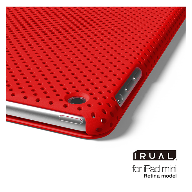 【iPad mini3/2 ケース】MESH SHELL CASE MAT REDサブ画像