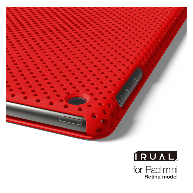 【iPad mini3/2 ケース】MESH SHELL CASE MAT REDサブ画像