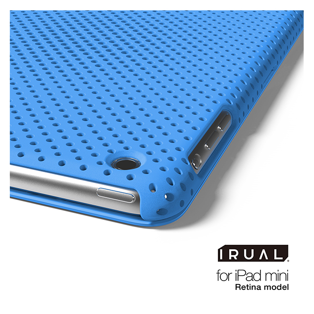 【iPad mini3/2 ケース】MESH SHELL CASE MAT BLUEサブ画像