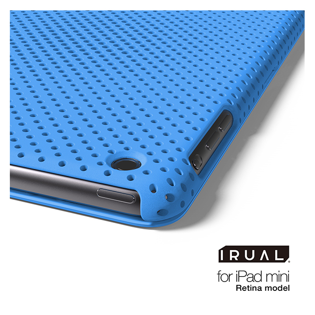 【iPad mini3/2 ケース】MESH SHELL CASE MAT BLUEサブ画像