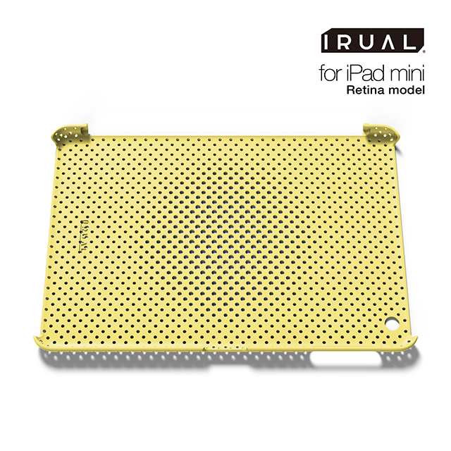 【iPad mini3/2 ケース】MESH SHELL CASE MAT YELLOWサブ画像