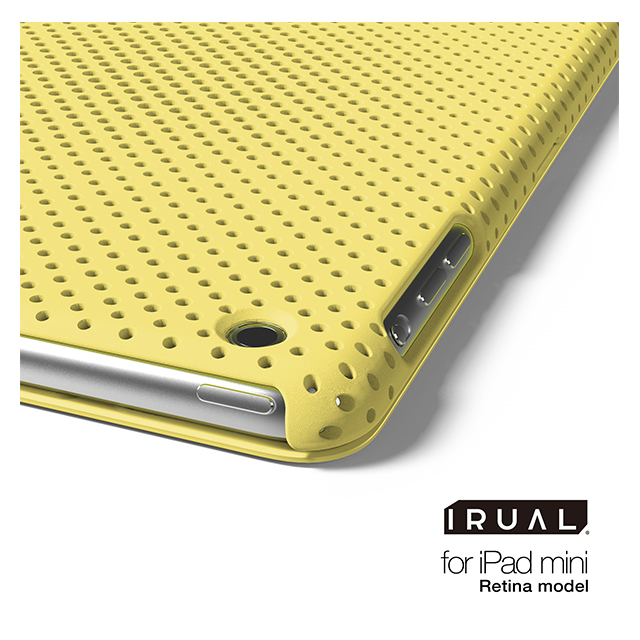 【iPad mini3/2 ケース】MESH SHELL CASE MAT YELLOWサブ画像