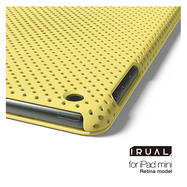 【iPad mini3/2 ケース】MESH SHELL CASE MAT YELLOWサブ画像