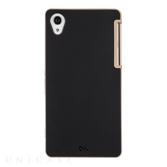 【XPERIA Z2 ケース】Slim Tough Case Black/Gold