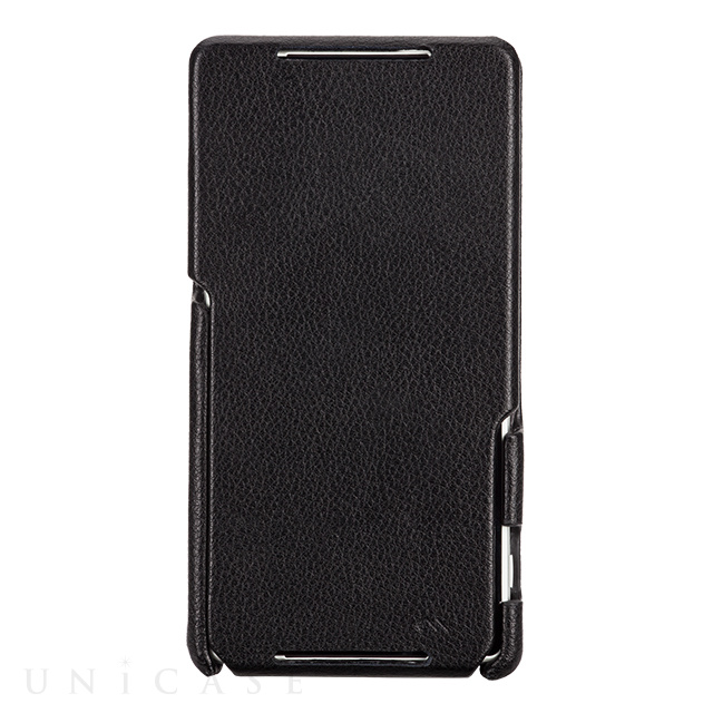 【XPERIA Z2 ケース】Signature Flip Case Black