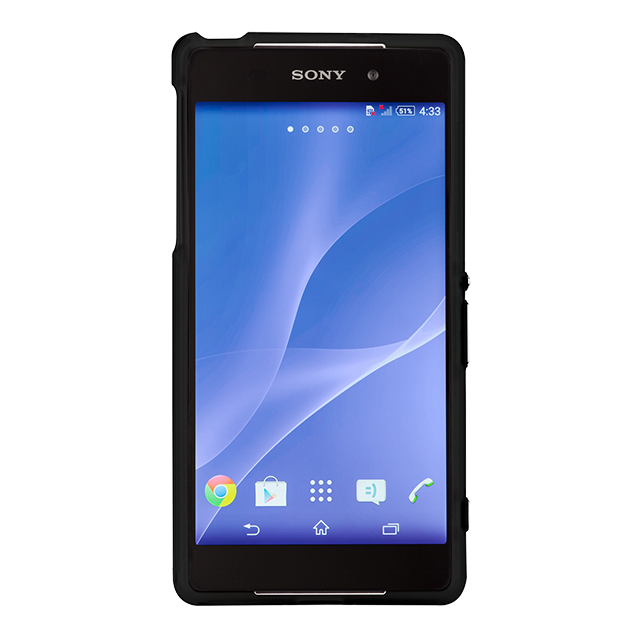 【XPERIA Z2 ケース】Hybrid Tough Naked Case Clear/Blackサブ画像