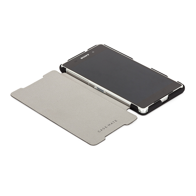 【XPERIA Z2 ケース】Slim Folio Case Blackサブ画像