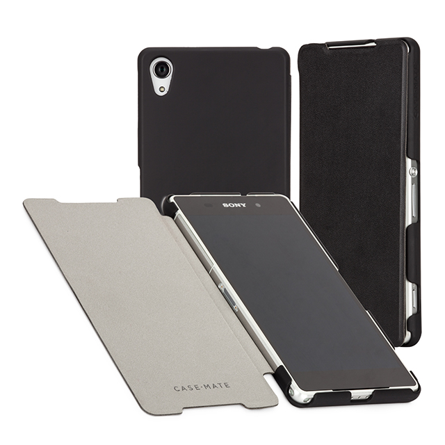 【XPERIA Z2 ケース】Slim Folio Case Blackgoods_nameサブ画像