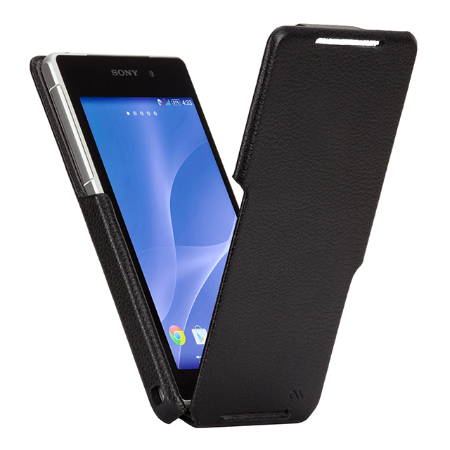 【XPERIA Z2 ケース】Signature Flip Case Blackサブ画像