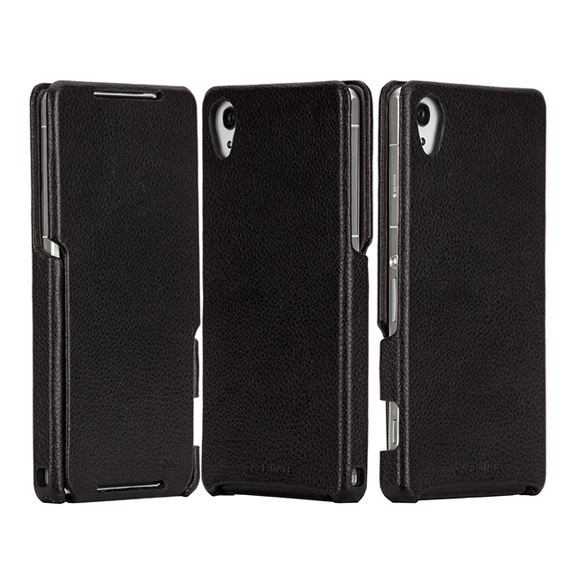 【XPERIA Z2 ケース】Signature Flip Case Blackサブ画像